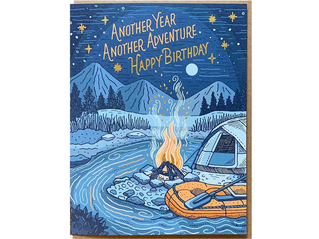 Campfire Birthday Card