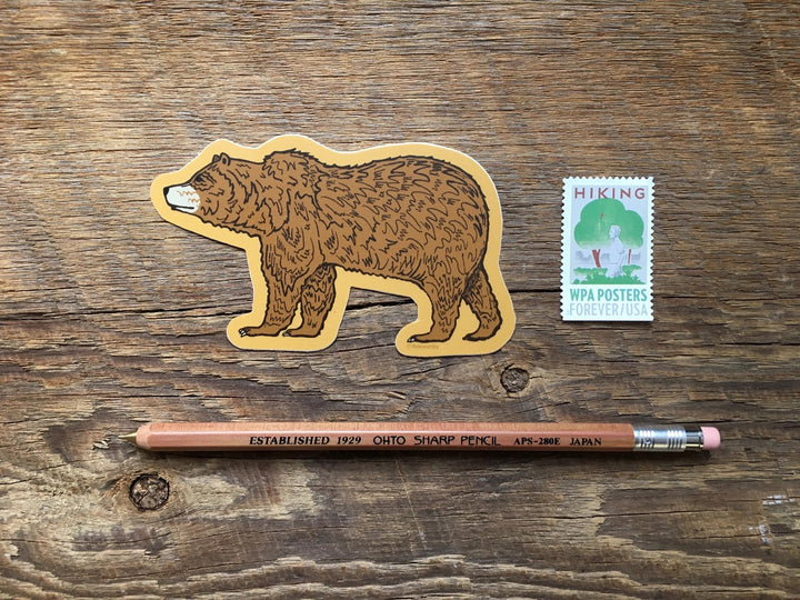 Grizzly Bear Sticker