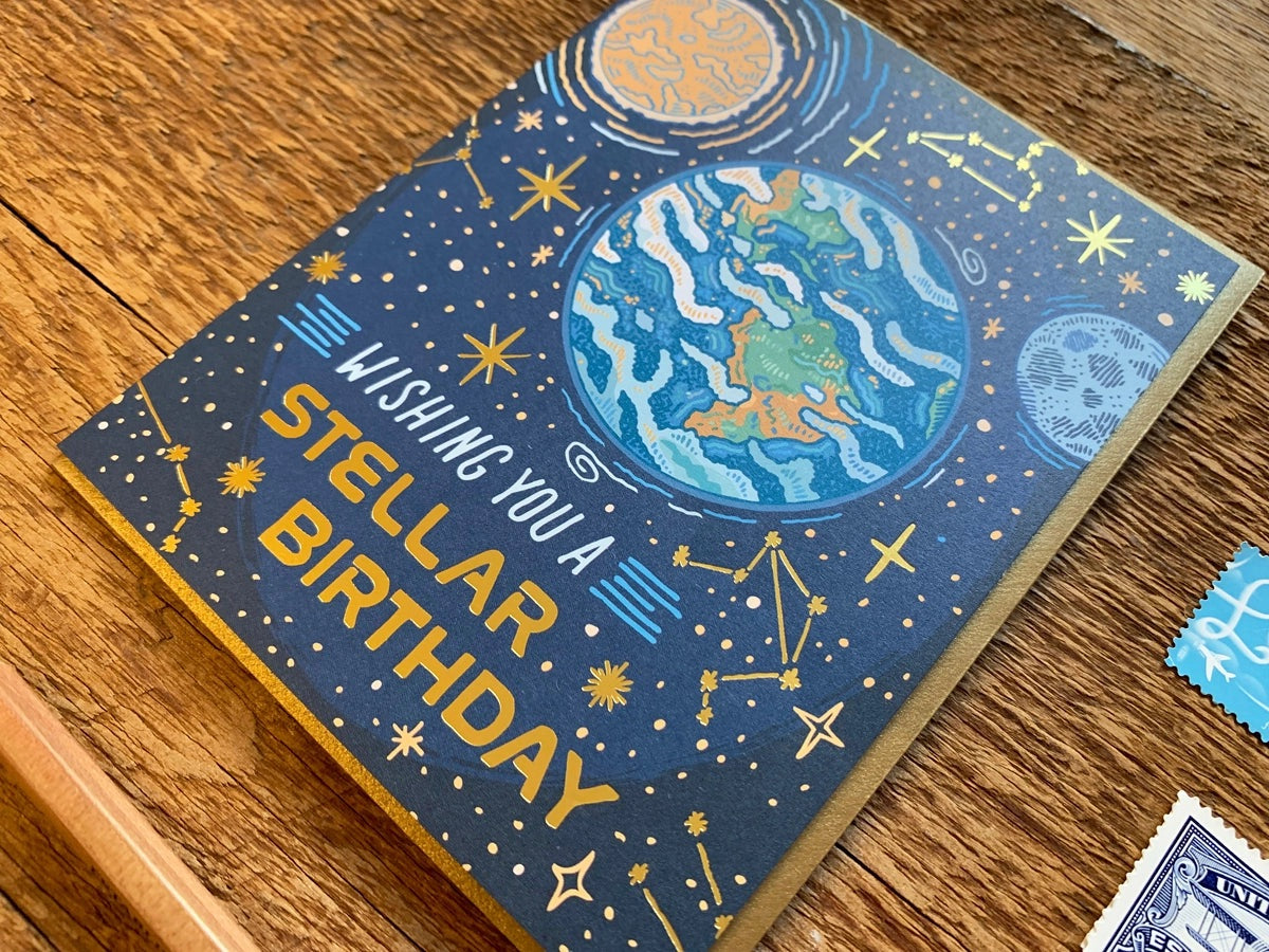 Stellar Birthday Card