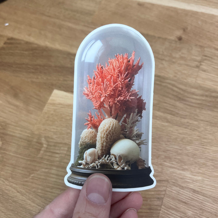 Coral Cloche Sticker