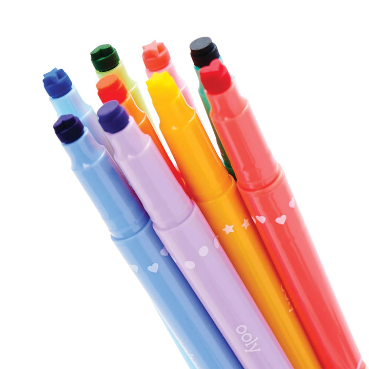 Ooly Confetti Stamp Double-Ended Markers