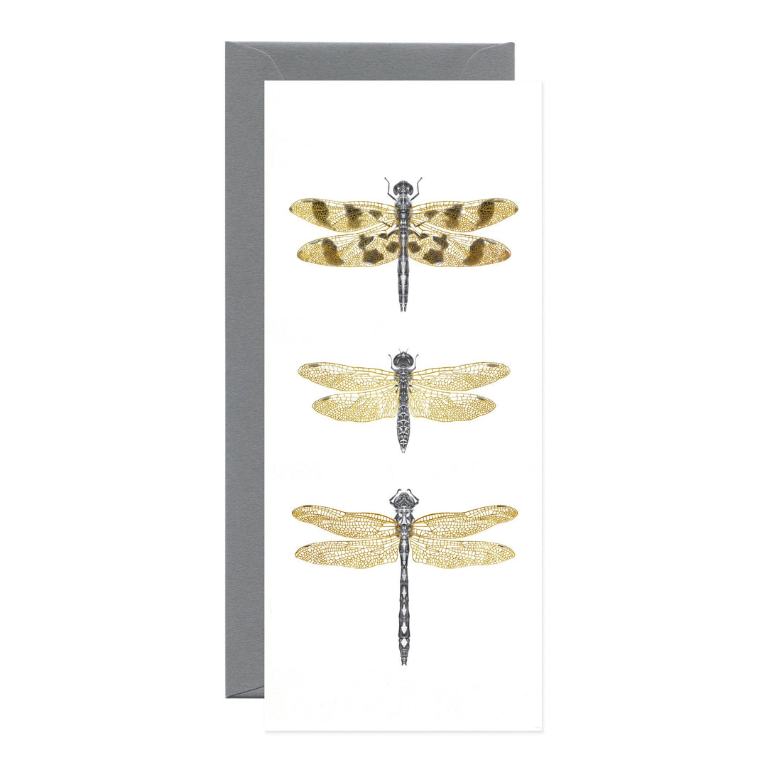 Dragonflies Golden Foil Card