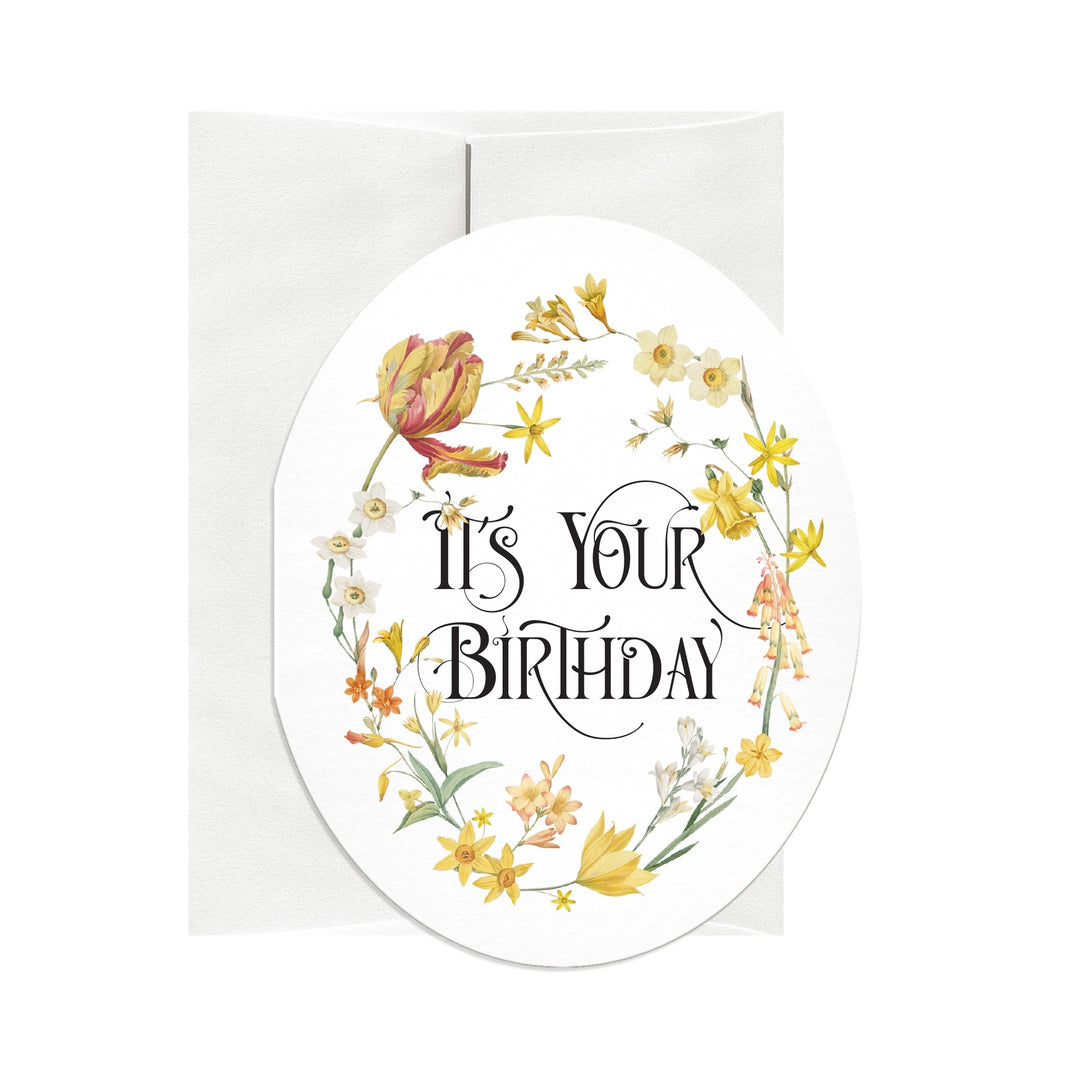 It's Your Birthday Oval Card