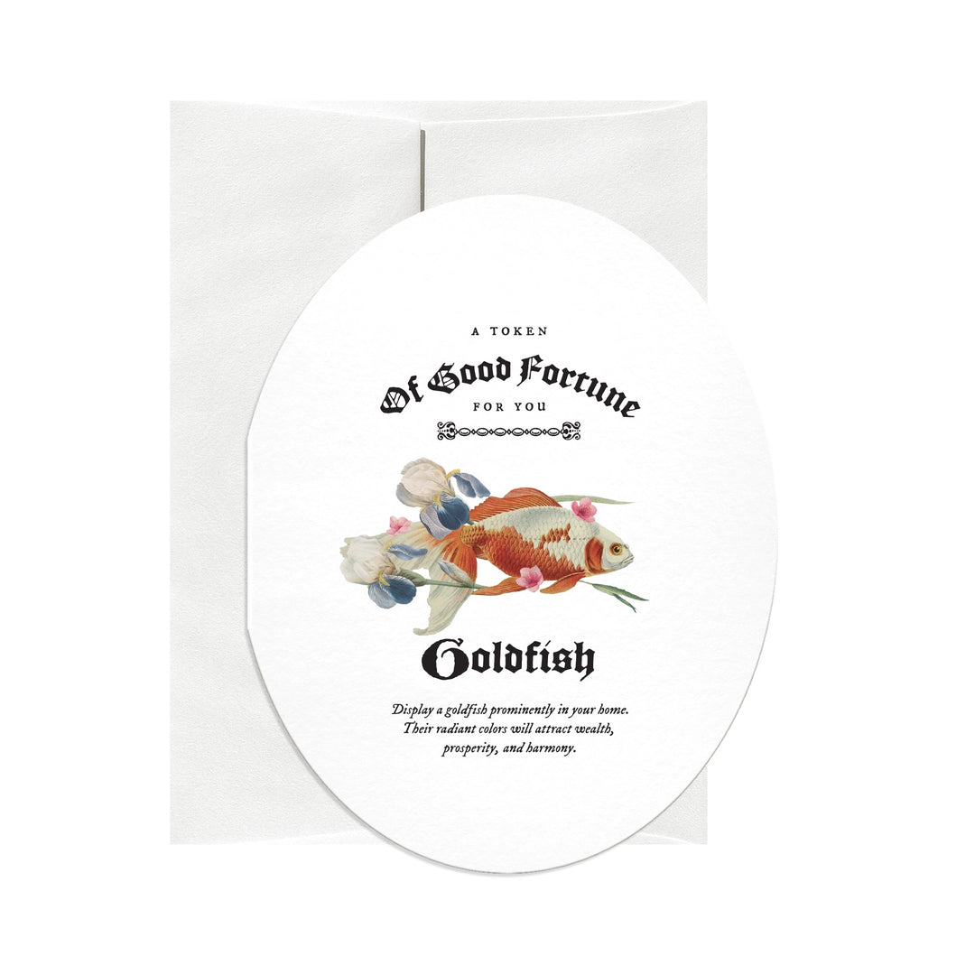 Goldfish Good Fortune Card