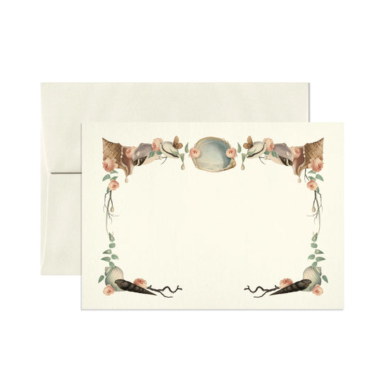 Seashells and Pearls Stationery Set