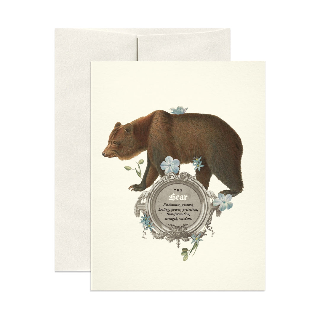 The Bear Symbolism - Oval Card