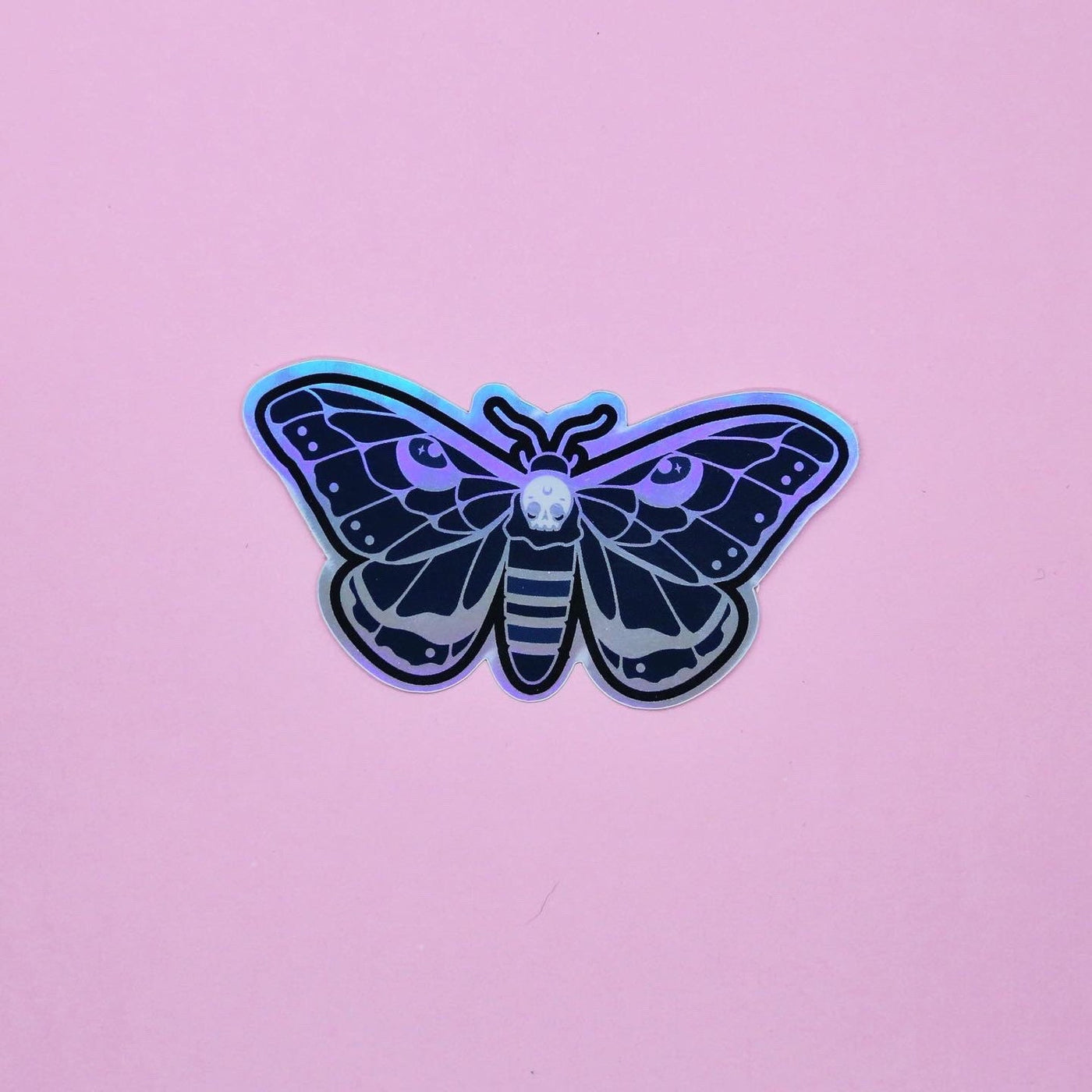 Moth Holographic Sticker