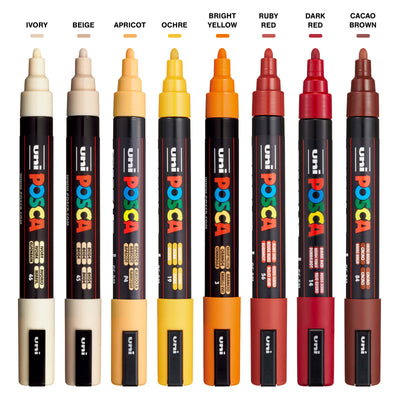 Posca Paint Pen Set - Warm PC-5M - Autumn Spice