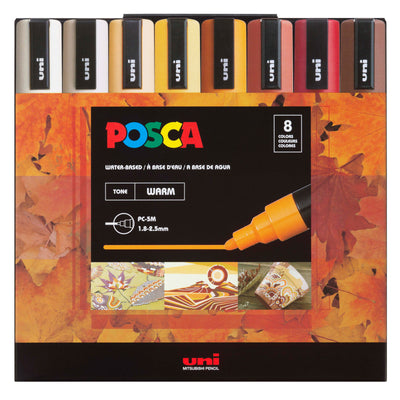 Posca Paint Pen Set - Warm PC-5M - Autumn Spice