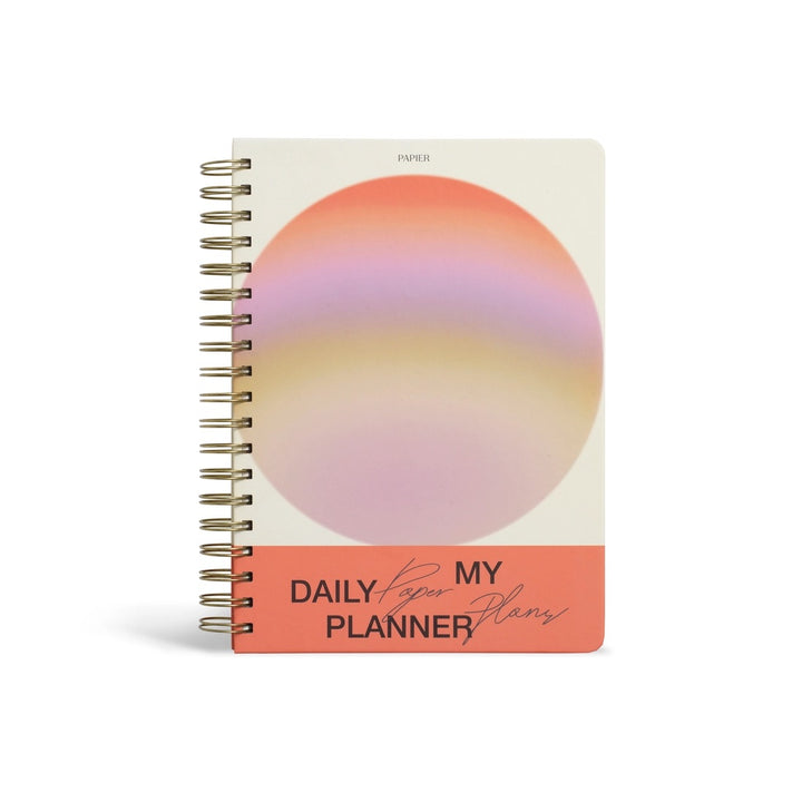 Gradient Orb Spiral Undated Daily Planner
