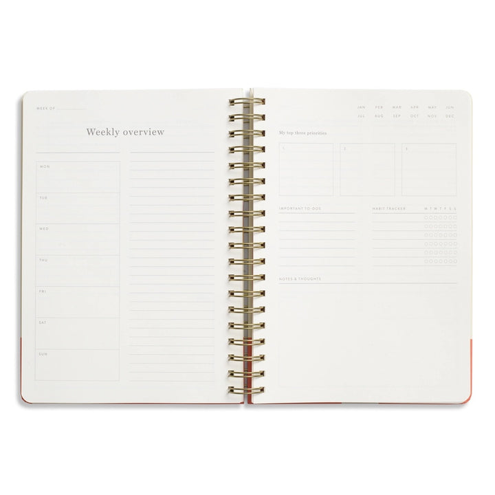 Gradient Orb Spiral Undated Daily Planner