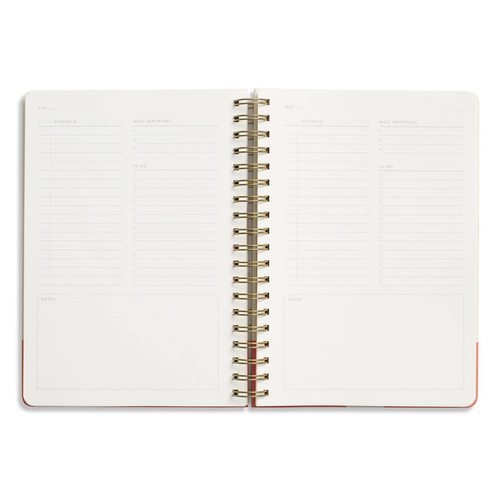 Gradient Orb Spiral Undated Daily Planner