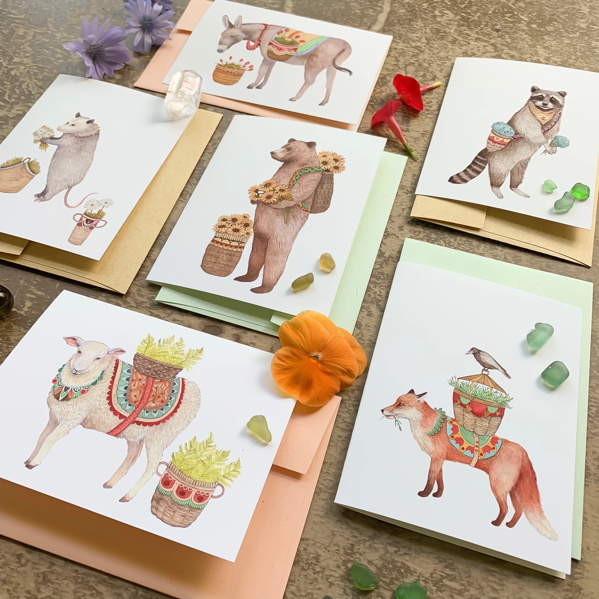 Flower Messengers Small Card Set