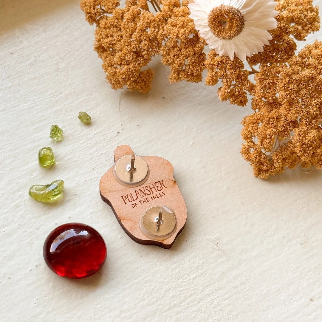 Acorn Wooden Pin