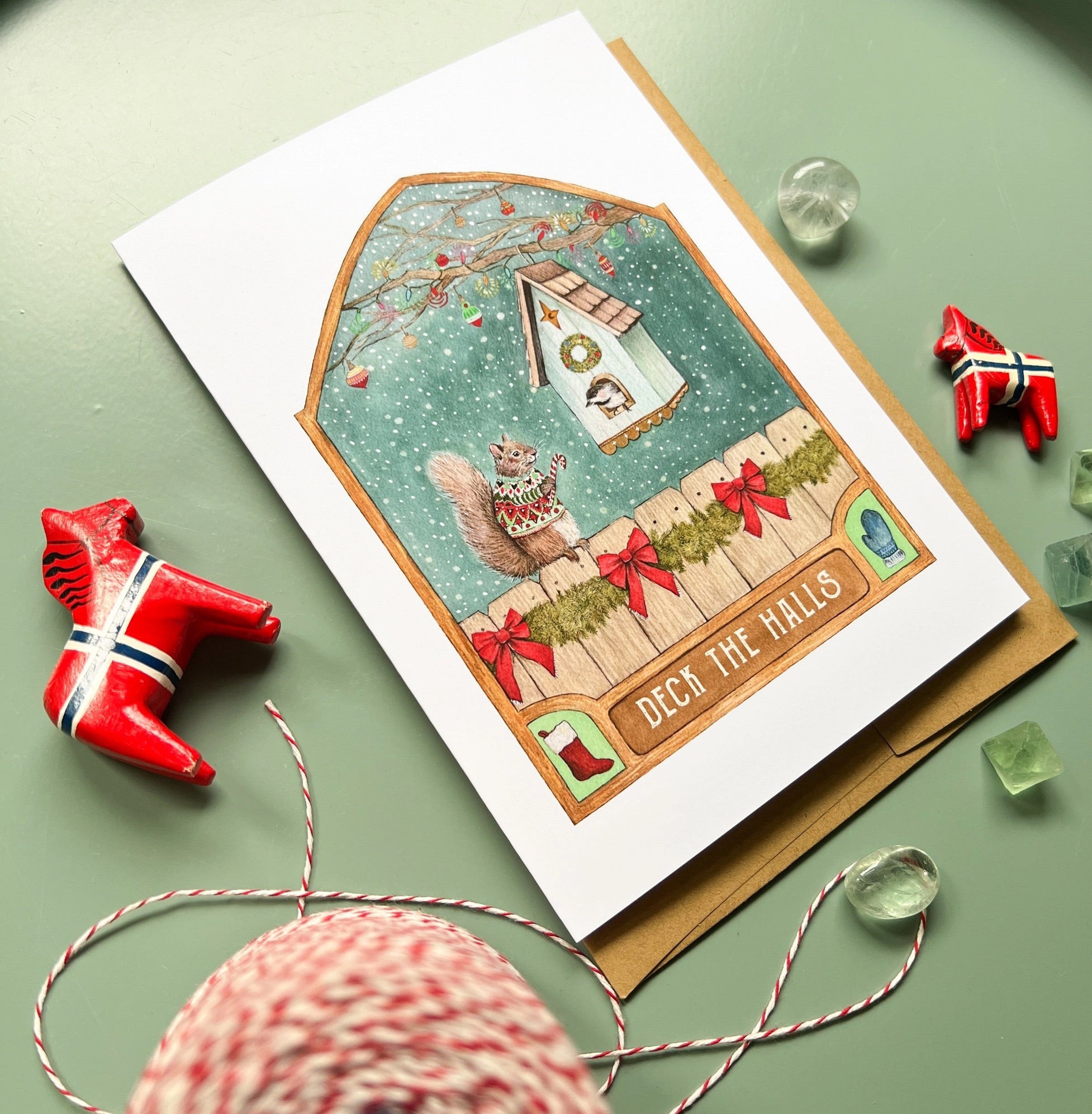 Deck The Halls Card