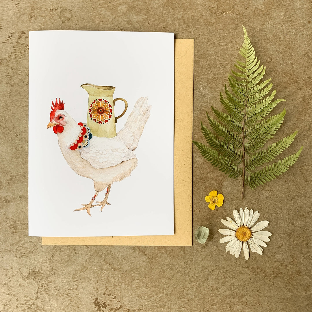 Jen The Hen Card