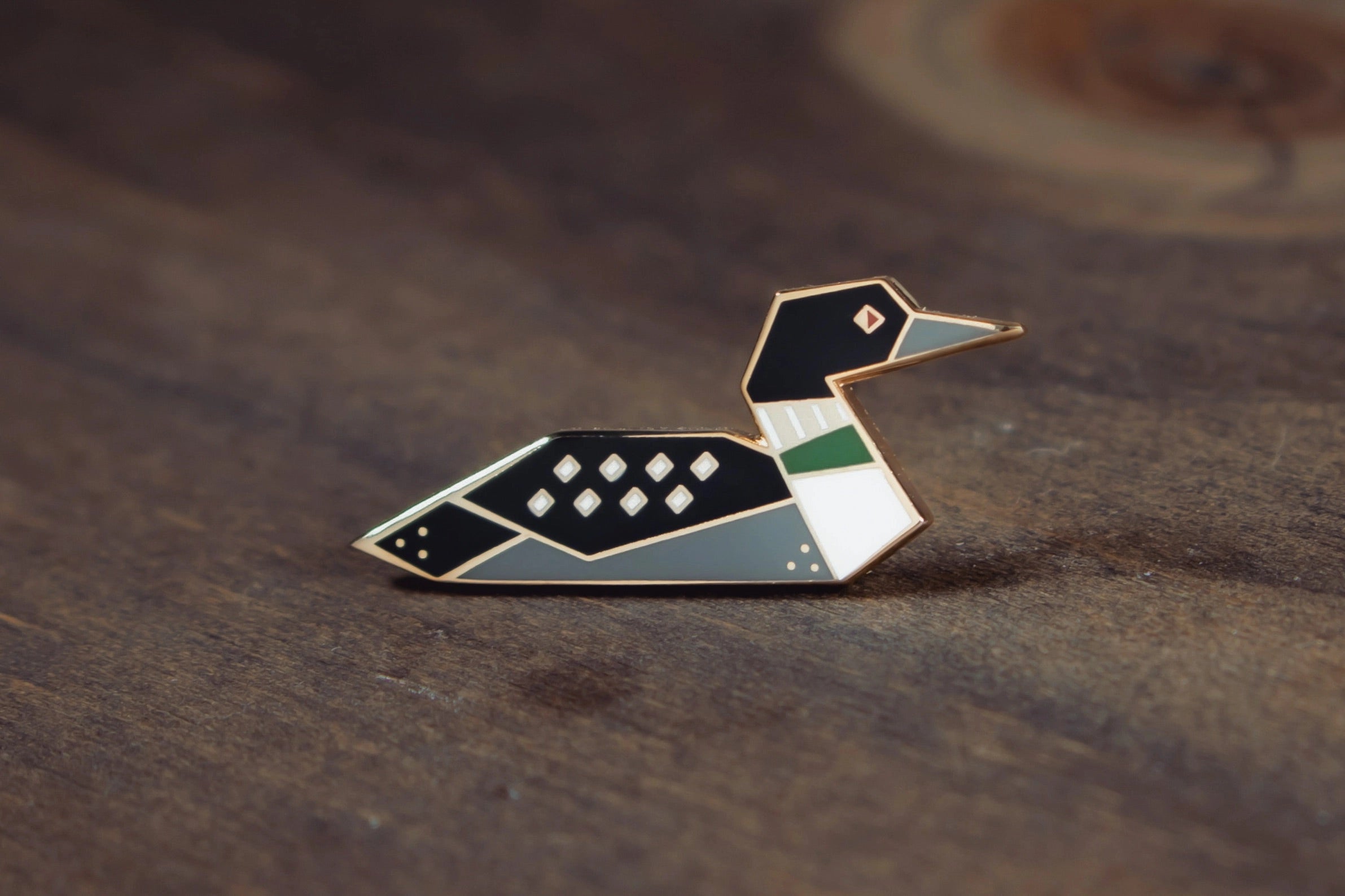 Geometric Loon Pin