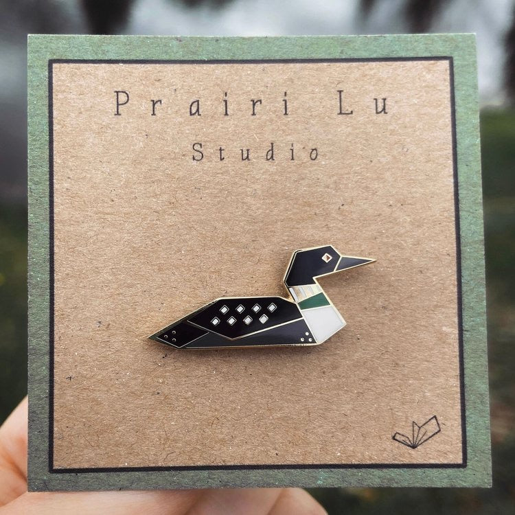Geometric Loon Pin