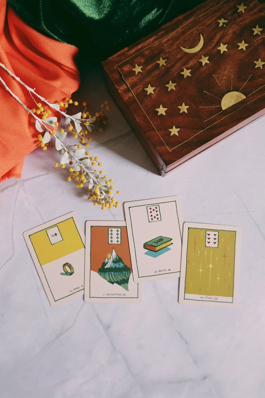 Green Glyphs Lenormand Deck + Guide