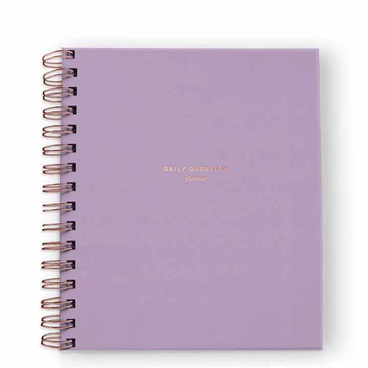 Daily Overview Planner Undated - Lavender