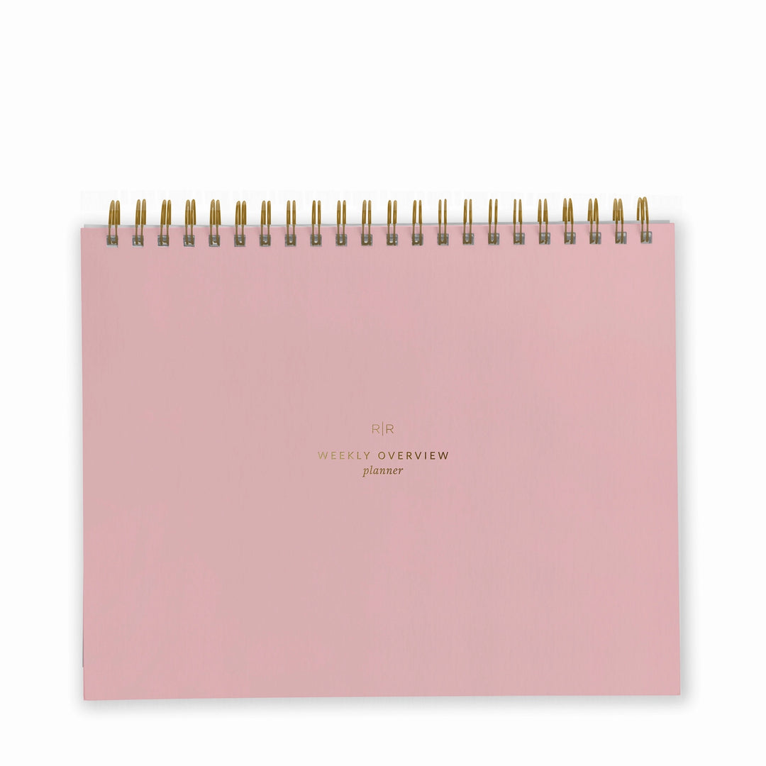 Weekly Overview Planner Undated - Dusty Rose