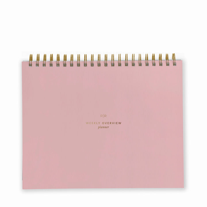 Weekly Overview Planner Undated - Dusty Rose