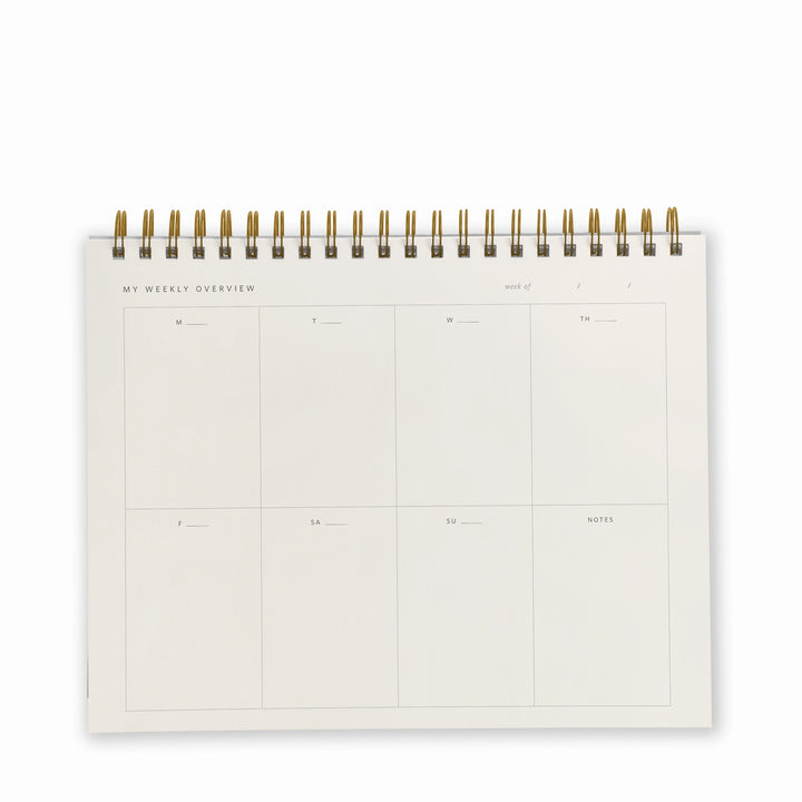Weekly Overview Planner Undated - Light Sage