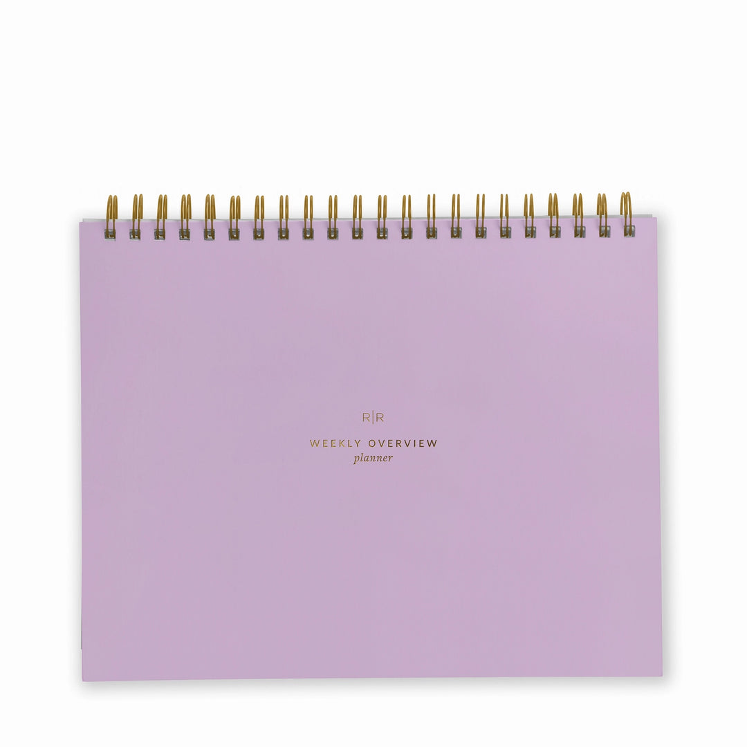 Weekly Overview Planner Undated - Lavender