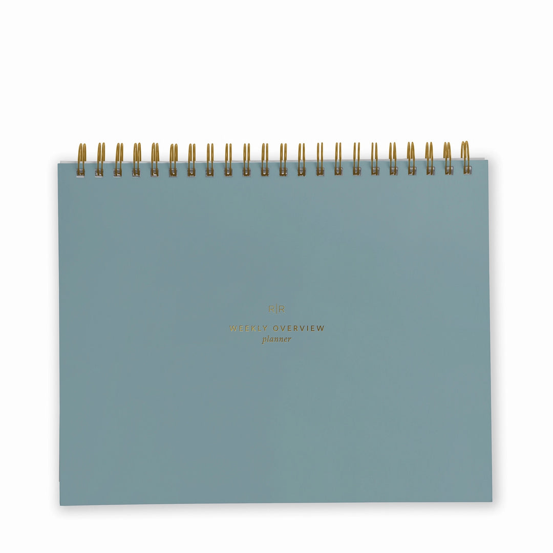 Weekly Overview Planner Undated - Steel Blue