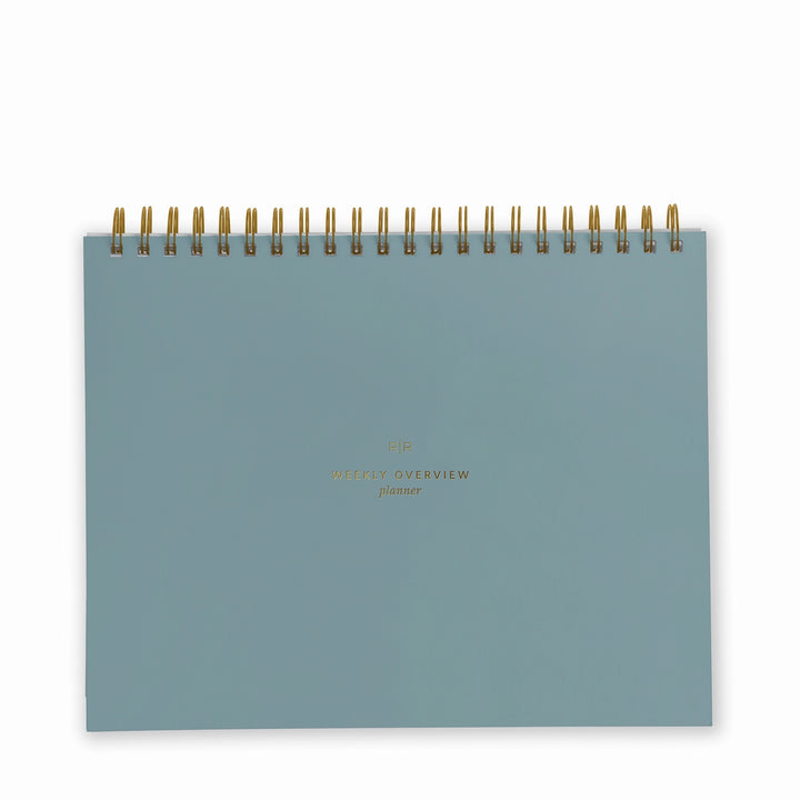 Weekly Overview Planner Undated - Steel Blue