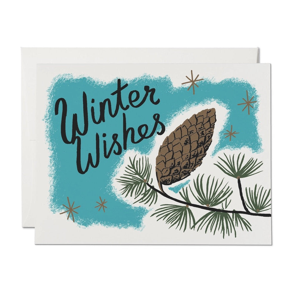 Pinecones Holiday Card