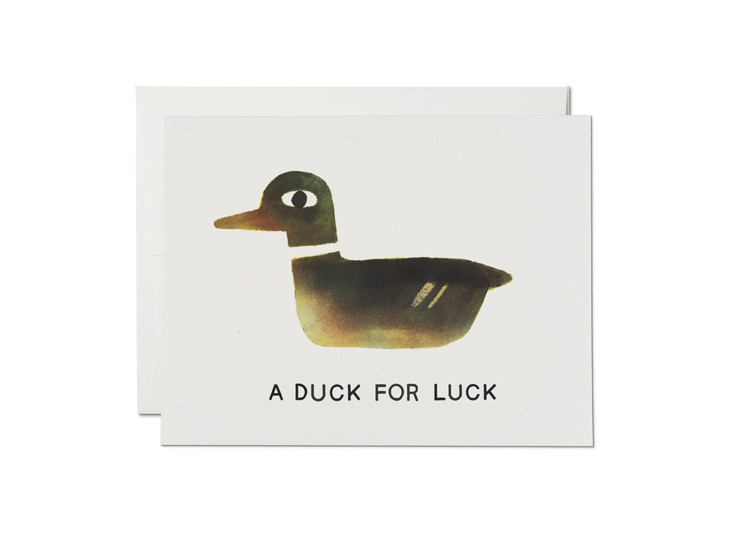 A Duck For Luck Greeting Card