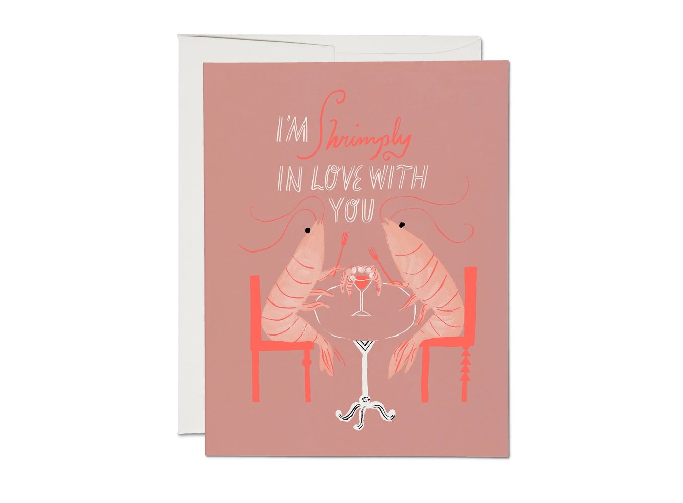 Shrimply In Love Card