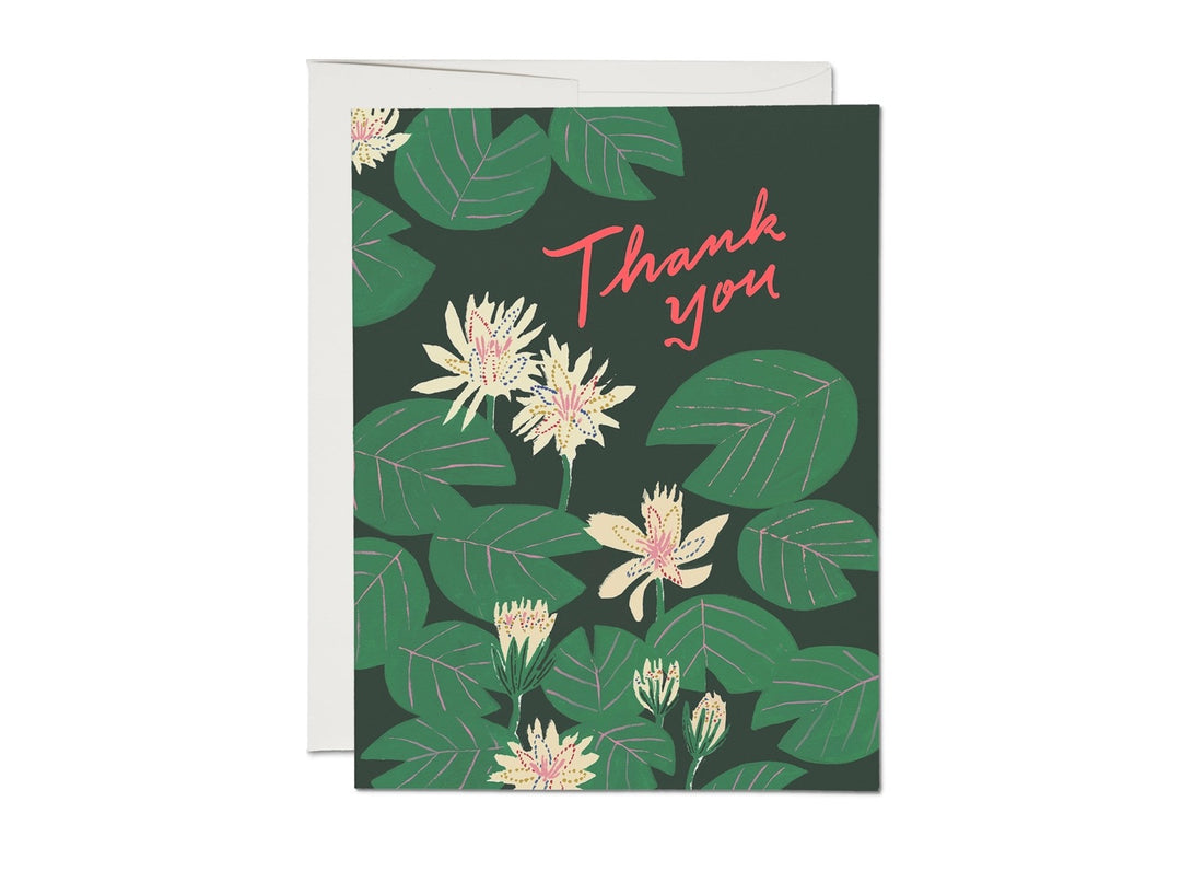 Water Lillies Thank You Card