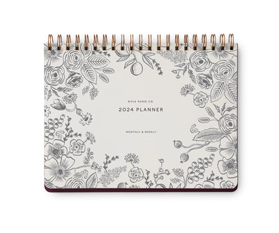2024 Blossom Top Spiral Monthly Planner