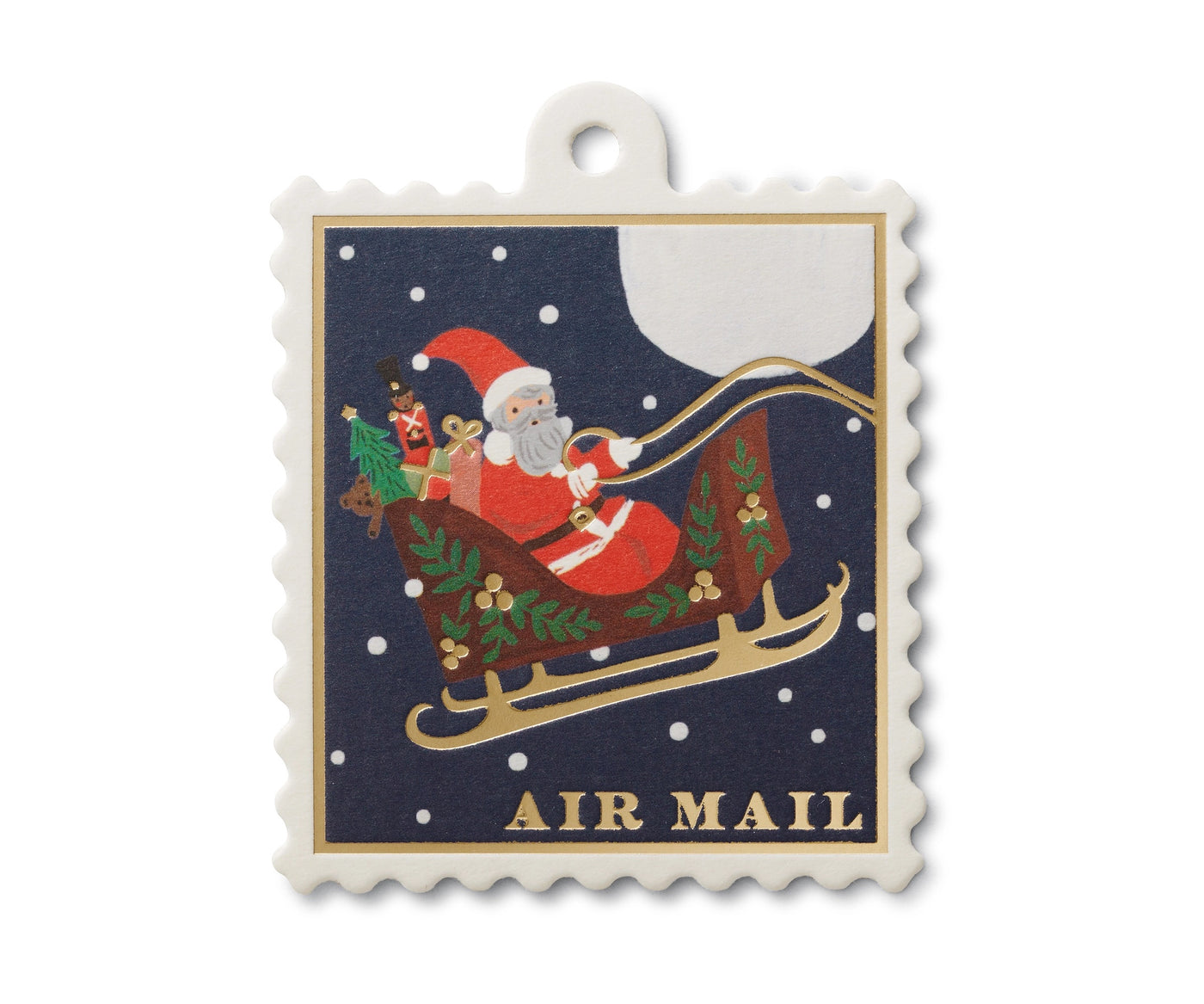 Holiday Delivery Postage Stamp Gift Tags