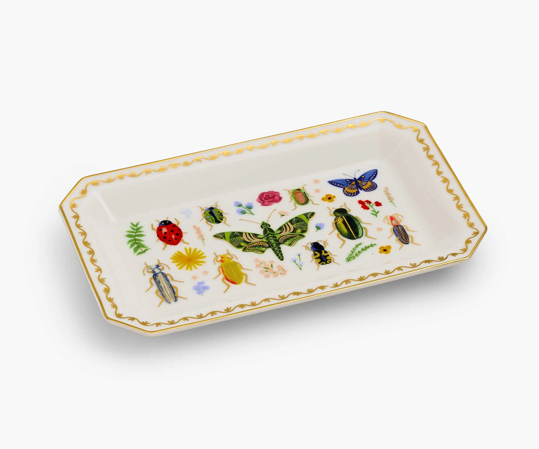 Curio Bugs Porcelain Catchall Tray