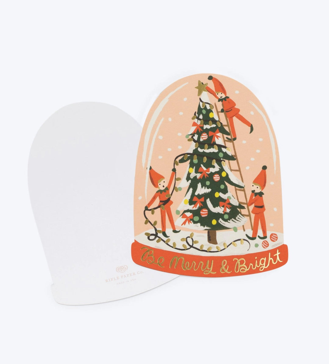 Merry Elves Snow Globe Card