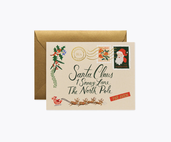 Santa Postage Letter Card