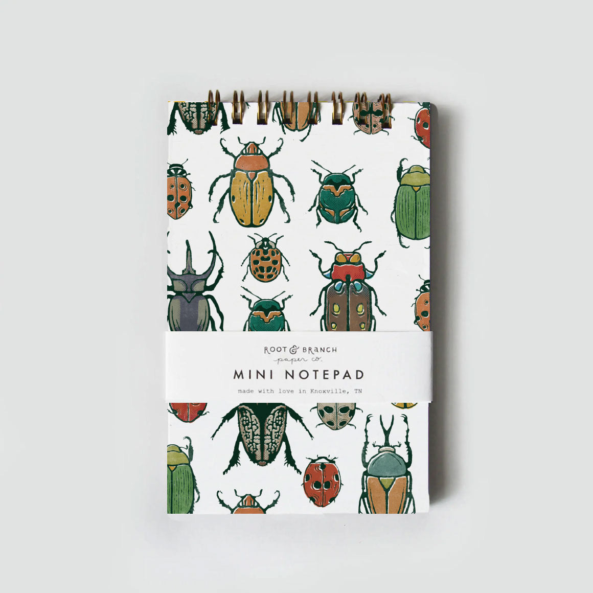 Beetles Mini Spiral Notepad – Of Aspen Curated Gifts