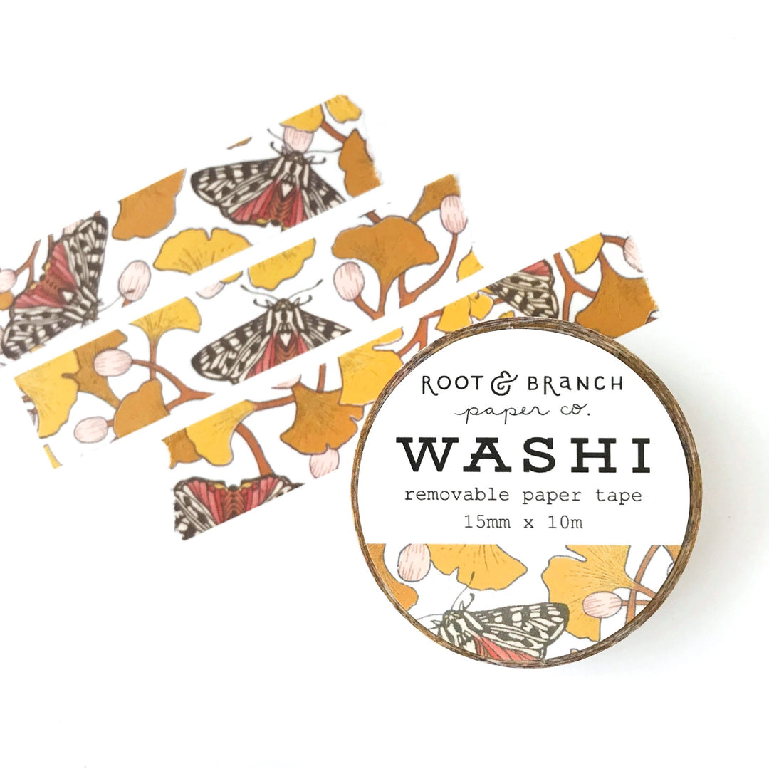 Ginko and Tiger Moth Washi Tape