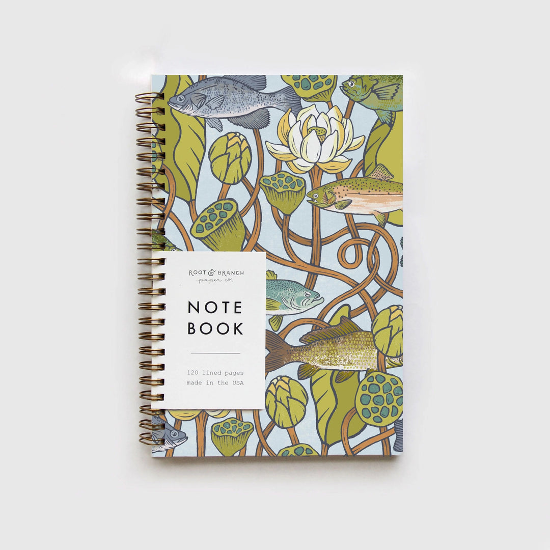 Lotus Pond Spiral Notebook