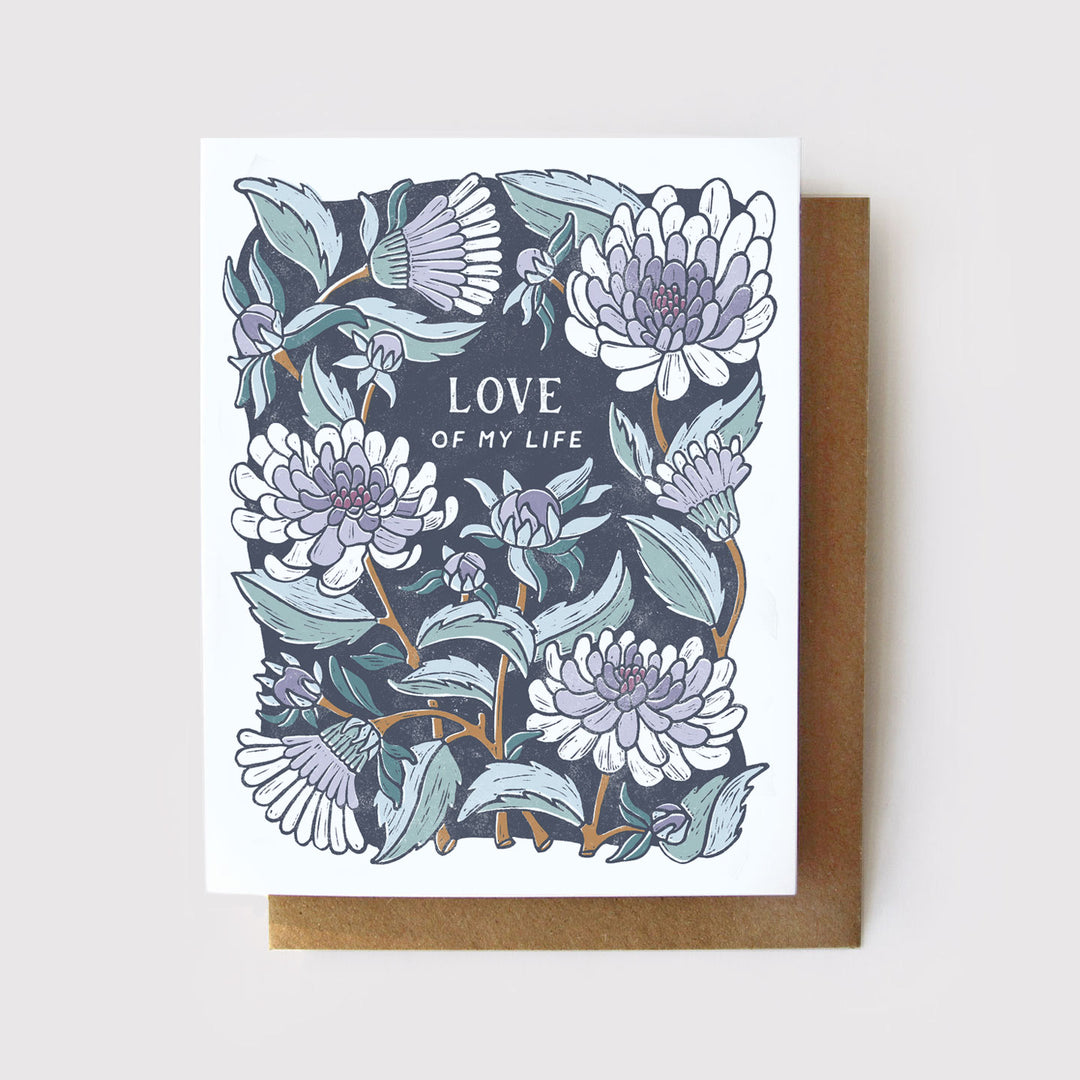 Love of My Life Dahlia Card