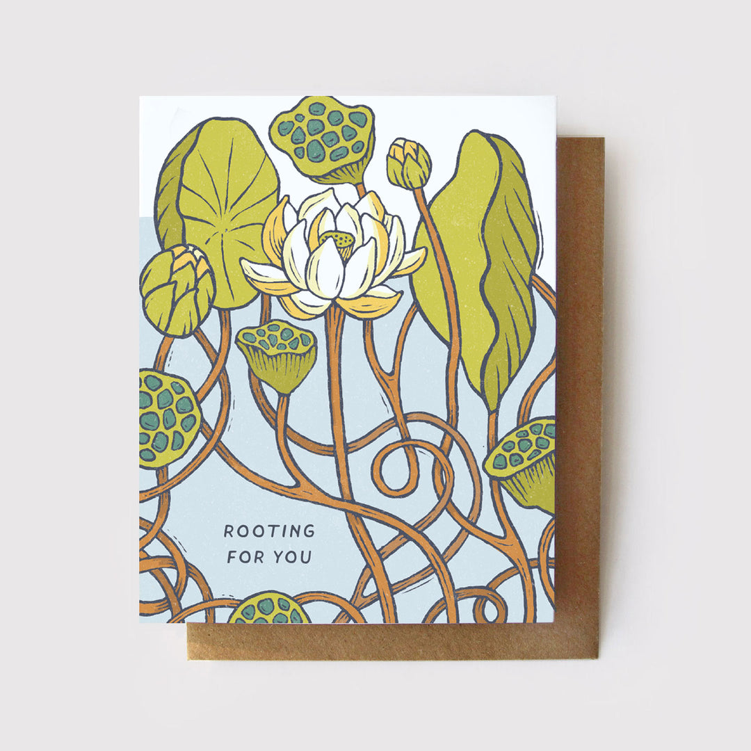 Rooting For You Lotus Pond Card