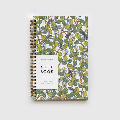 White Clover Spiral Notebook