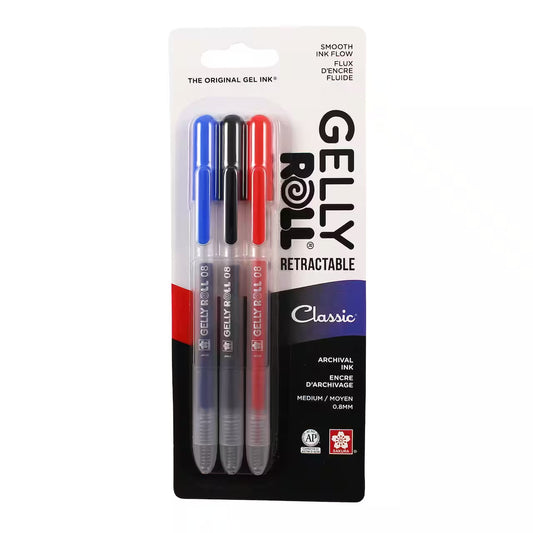 Gelly Roll Retractable Pens - Classic 3 Pack