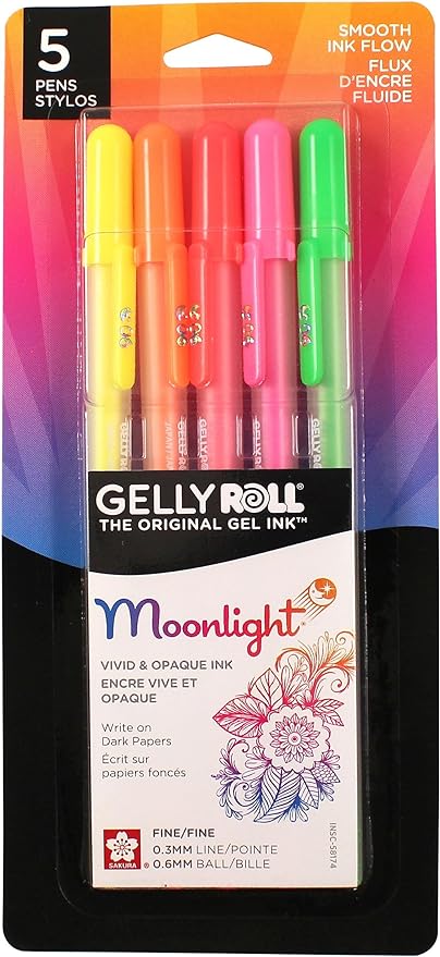 Gelly Roll Moonlight 5-Pack - Neon