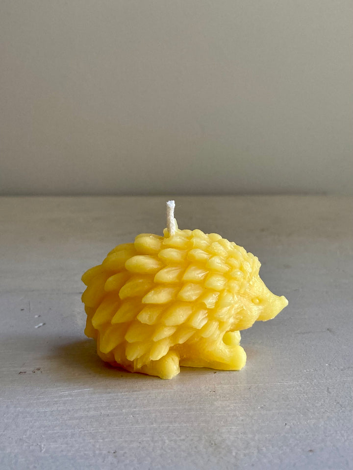 Hedgehog Beeswax Candle
