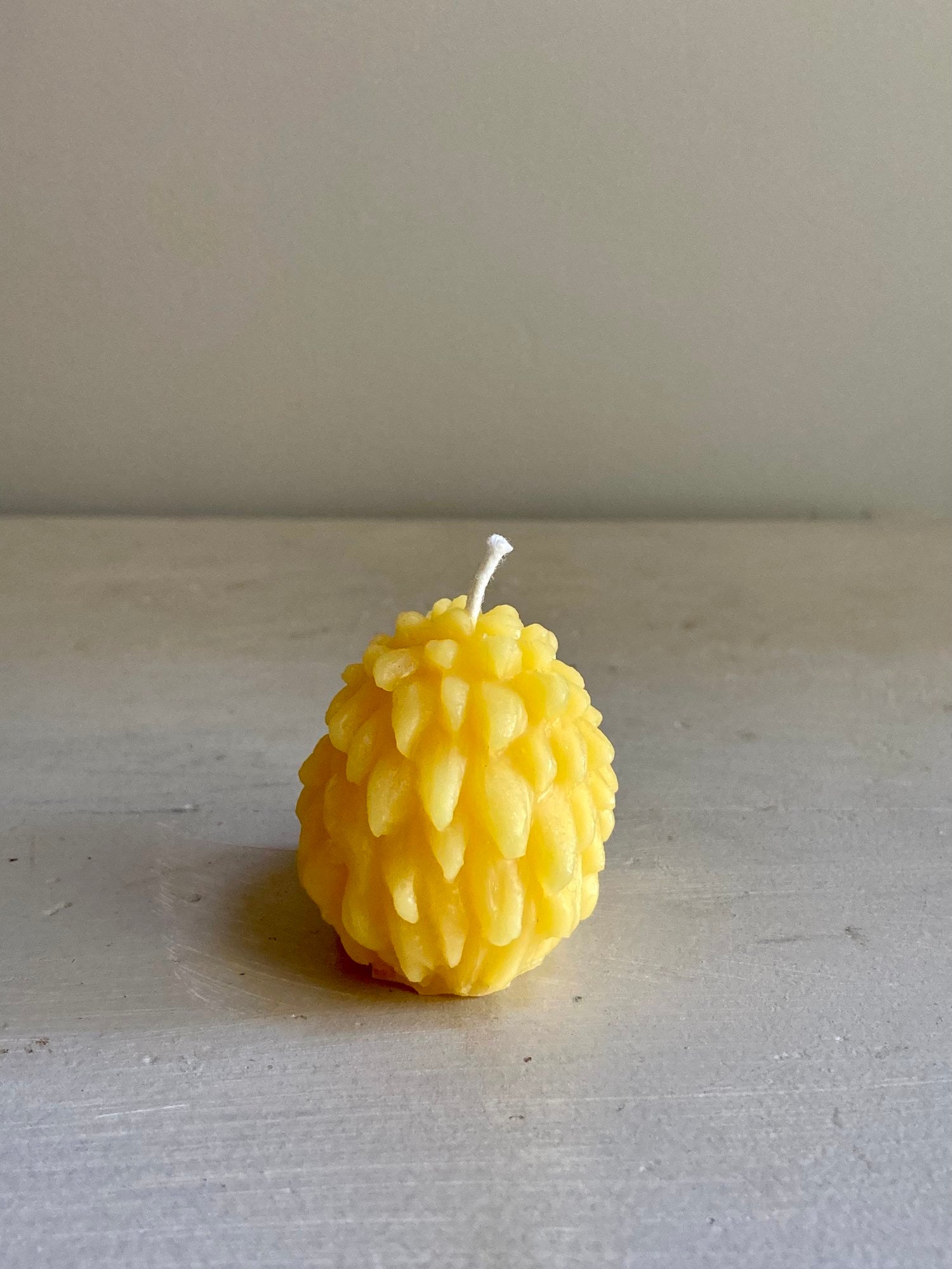 Hedgehog Beeswax Candle - Natural