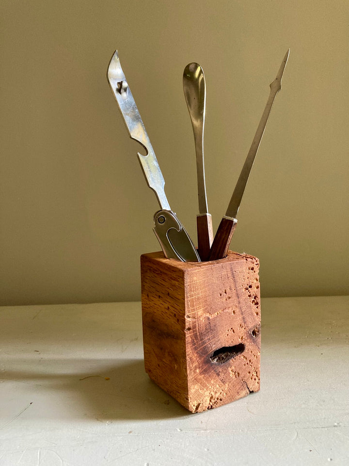 Reclaimed Oak Desk Caddy